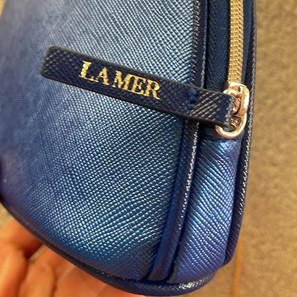 5 La Mer Sapphire Blue Makeup Case Cosmetic Bag - Picture 3 of 4